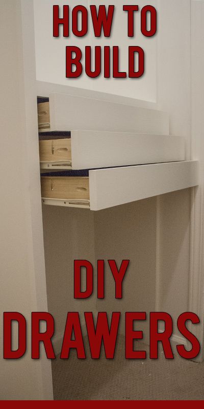 How to build custom closet drawers