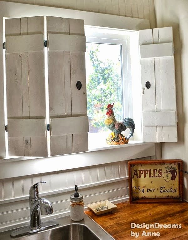 Make charming window shutters for $10! - Design Dreams by Anne featured on www.i...