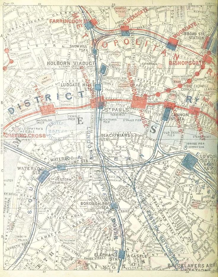 Stunning Free Vintage London Maps To Download - Picture Box Blue