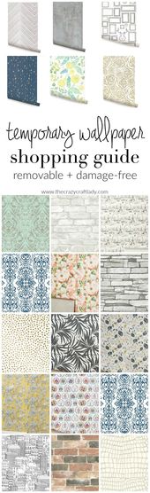 Temporary Wallpaper Shopping Guide - The Crazy Craft Lady