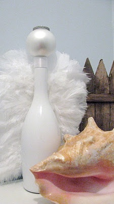 upcycled wine bottle angel