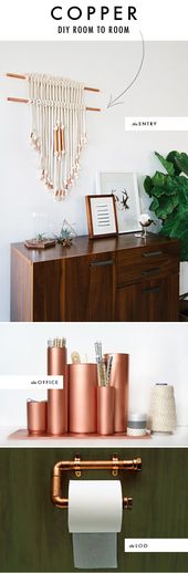 Copper DIY's for every room...