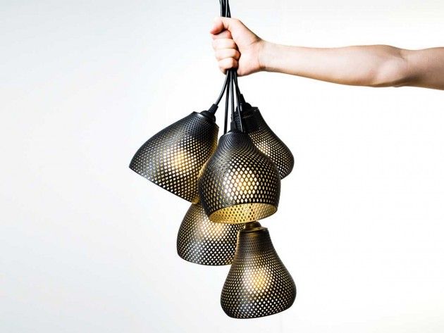 Studio MeraldiRubini create 3D printed pendant lights