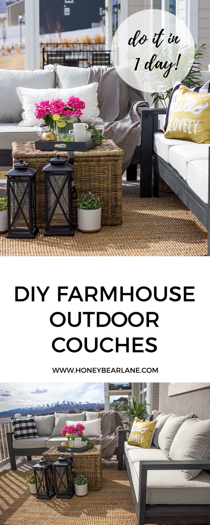 DIY Outdoor Furniture - Honeybear Lane