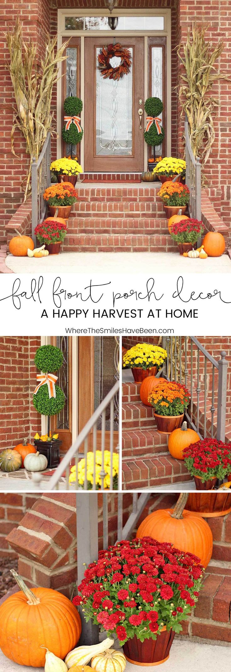 Fall Front Porch Decor: Our Happy Harvest at Home!