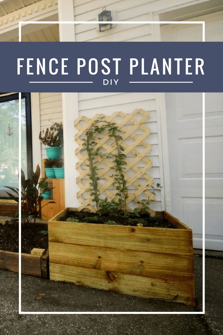 Fence Post Planters
