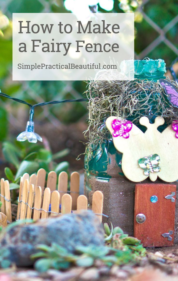 How to Make a Fairy Garden Fence | Simple Practical Beautiful