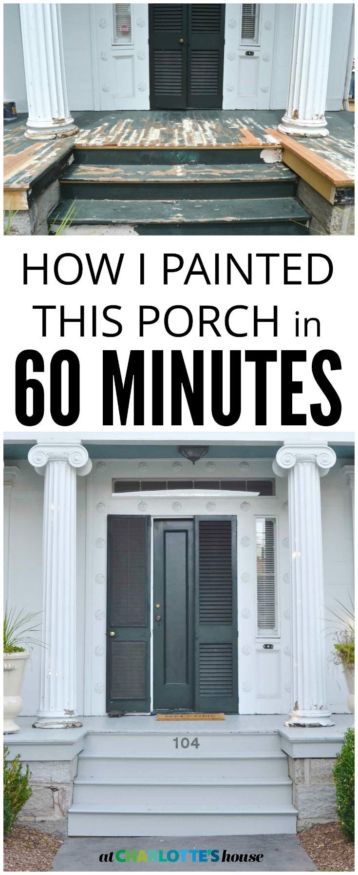 I Painted Our Porches! - At Charlotte's House