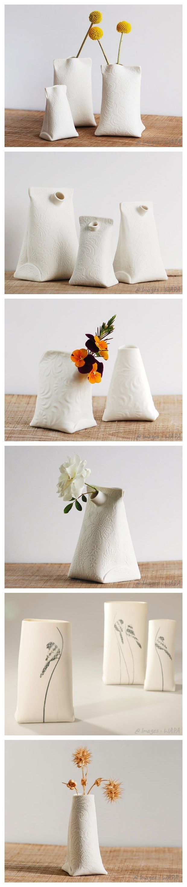 Beautiful Artisan Porcelain Vases!