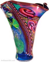 Fluted Aquarium Vase by James Nowak from NJM Gallery