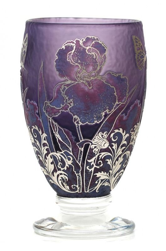 Silver Hyacinth Iris Vase - Jonathan Harris