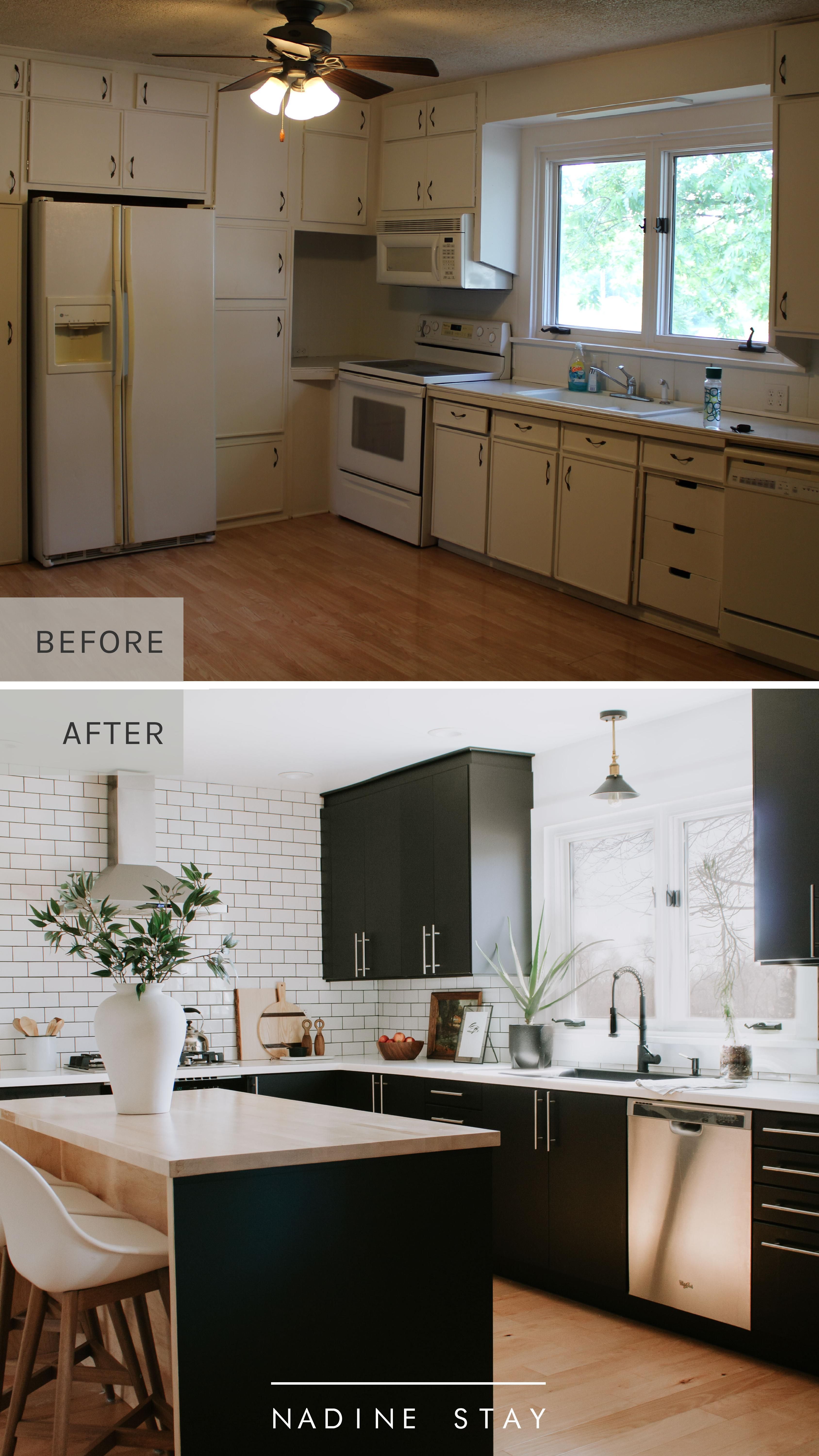 THE KITCHEN REVEAL (BEFORE + AFTER) | Nadine Stay
