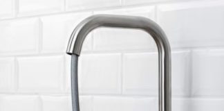ÄLMAREN Kitchen faucet with pull-out spout, stainless steel color - IKEA